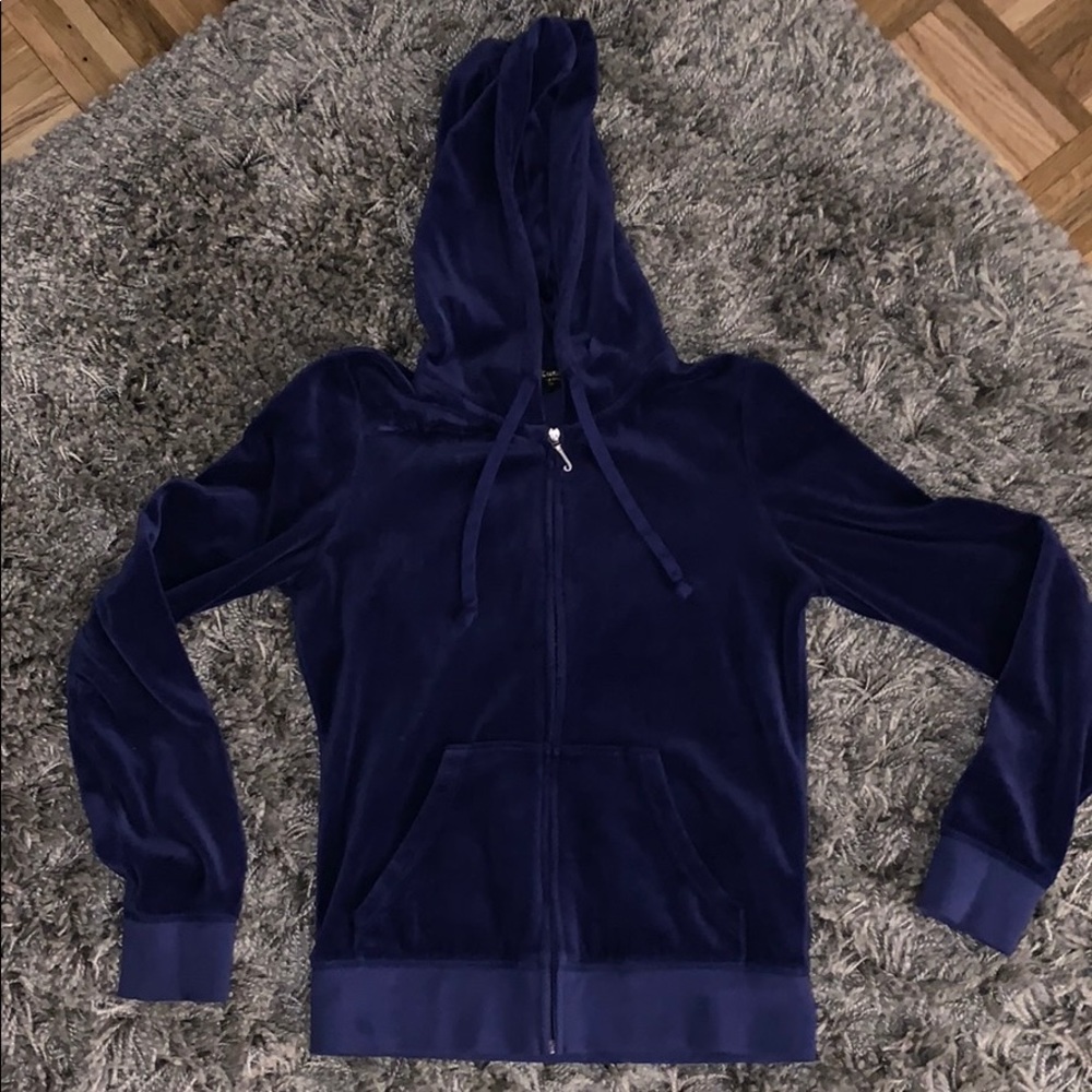 JUICY COUTURE ULTRA LUXE VELOUR JACKET SIZE S